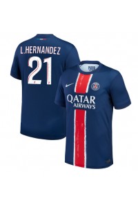 Paris Saint-Germain Lucas Hernandez #21 Voetbaltruitje Thuis tenue 2024-25 Korte Mouw